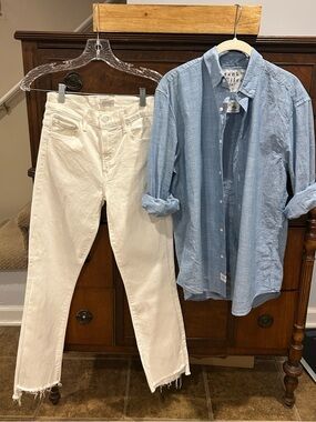 MOTHER Jeans The Insider Crop Fray Women's size 25